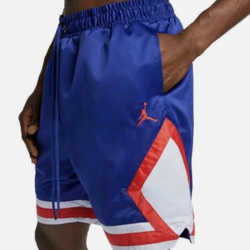 Jordan Satin Diamond Basketball Shorts Mens Medium - Picture 3 of 8